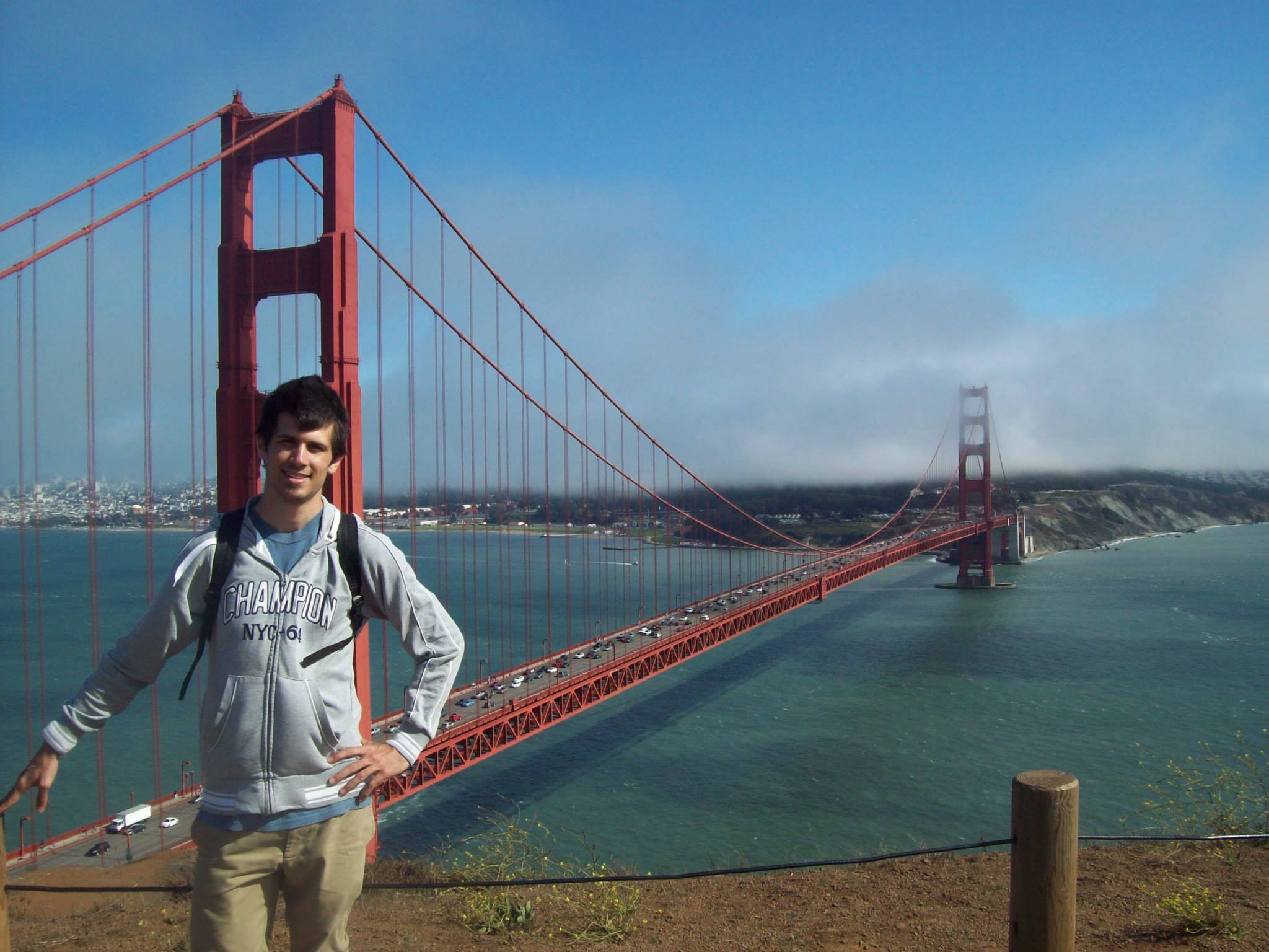 Con el Golden Gate a mis espaldas!